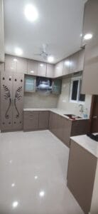 kitchen interior design with lighting