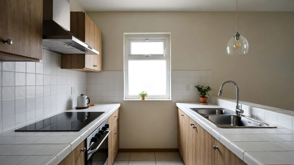 Parallel modular kitchen layout in Gachibowli