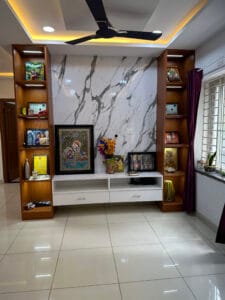 Freshly completed bare interior room with polished flooring by SB Interior Solutions Hyderabad